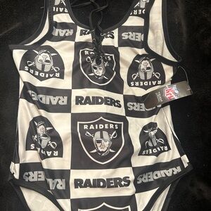 Riders Bodysuit - Black and White Raiders Design